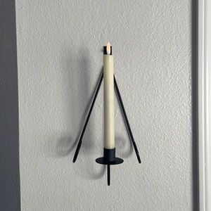 Hanging plate and candle holder